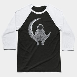 Astronaut Chilling on the Moon Baseball T-Shirt